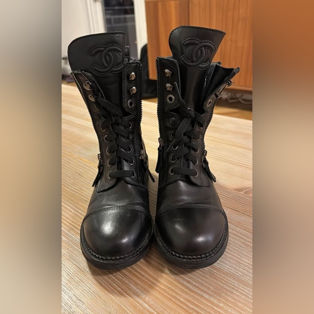 Chanel Combat Boots